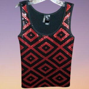 Women’s Vintage BISOU BISOU Sequin Top Size S/CH Small